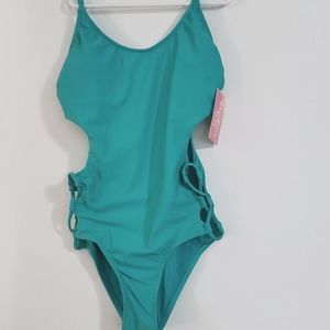 ENDLESS SUN One Piece Chic Cheeky Bathing Suit Summer Swimwear NWT